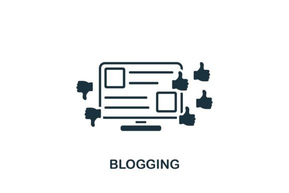 Blogging Icon: A Versatile Graphic Asset for Branding and Marketing