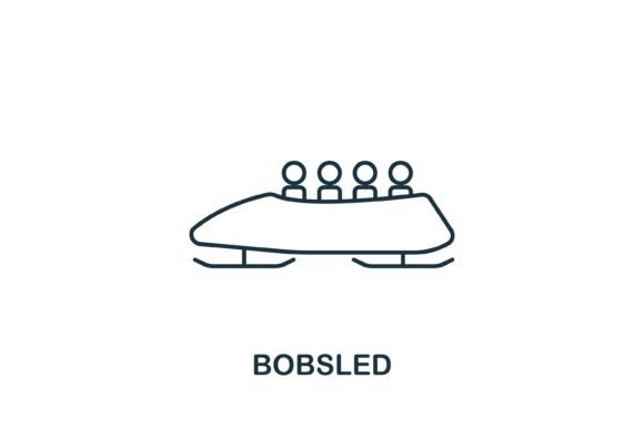 Bobsled Icon: A Versatile Graphic for Design Projects