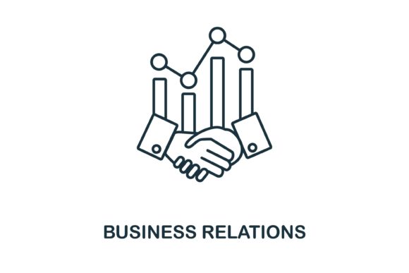 Business Relations Icon Review for Embroidery Projects