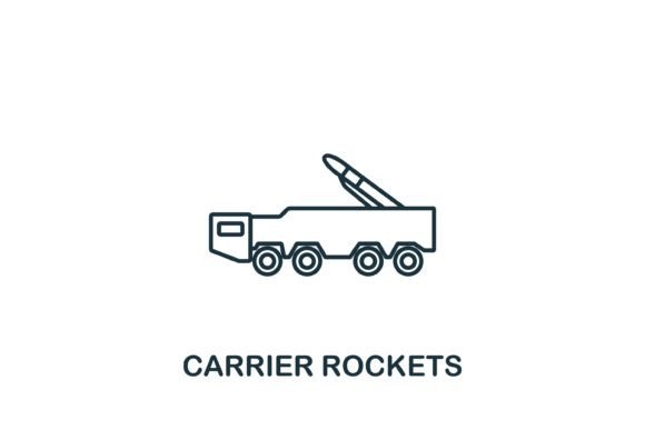 Carrier Rockets Icon: A Versatile Graphic for Branding and Marketing