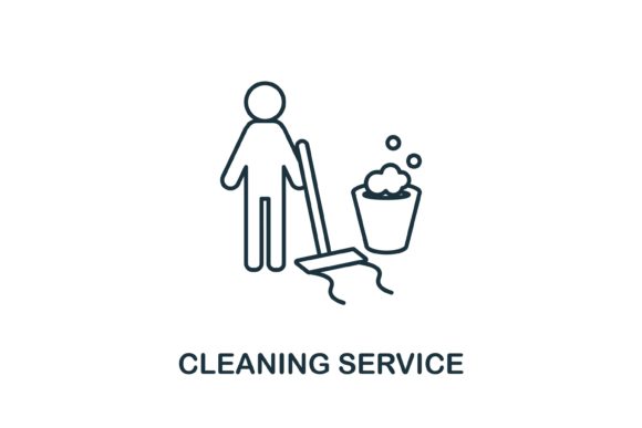 Cleaning Service Icon for Branding and Marketing