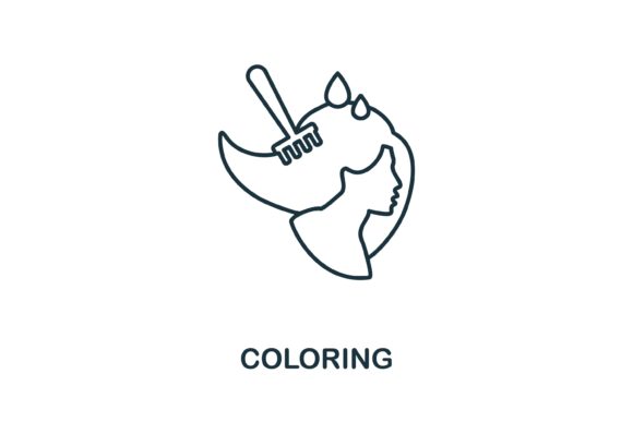 Coloring Icon: A Versatile Graphic Asset for Digital Sellers