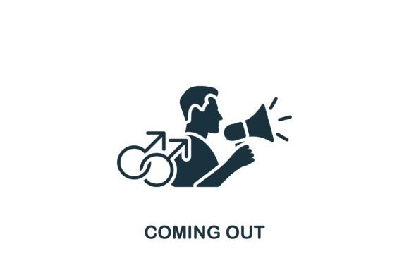Coming Out Icon: A Versatile Graphic for Handmade Creations