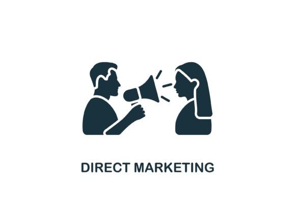 Direct Marketing Icon for Branding and Graphics
