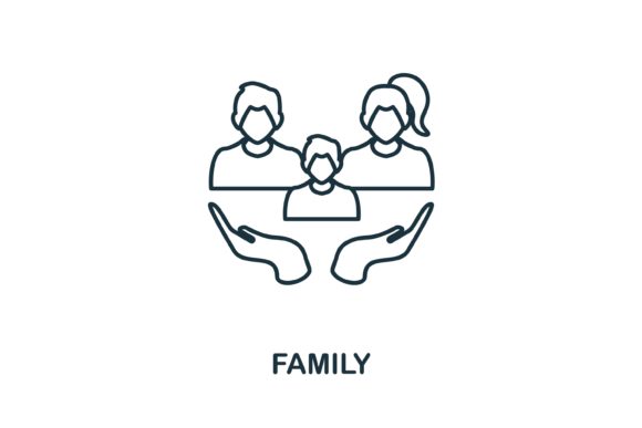 Family Icon: A Versatile Graphic Design Asset for Online Sellers