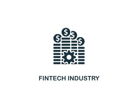 Fintech Industry Icon: A Modern Graphic for Local Branding