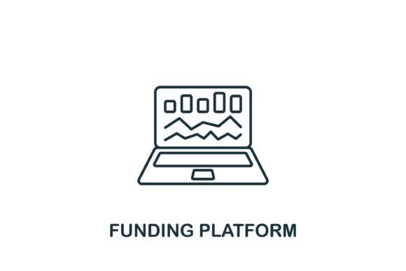 Funding Platform Icon for Graphics and Icons