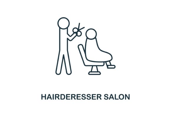 Hairderesser Salon Icon Review for Embroidery Projects