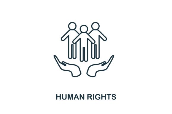 Human Rights Icon for Crafting and Graphics