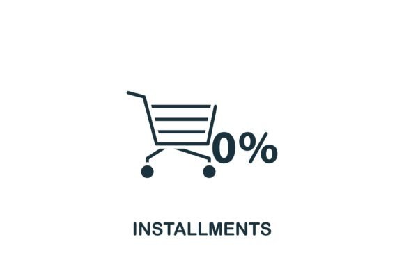 Installments Icon: A Modern Graphic Asset for Clean Web Design