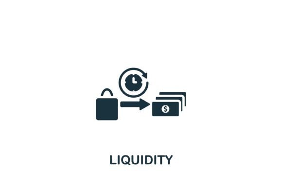 Liquidity Icon for Modern Graphics and Icons