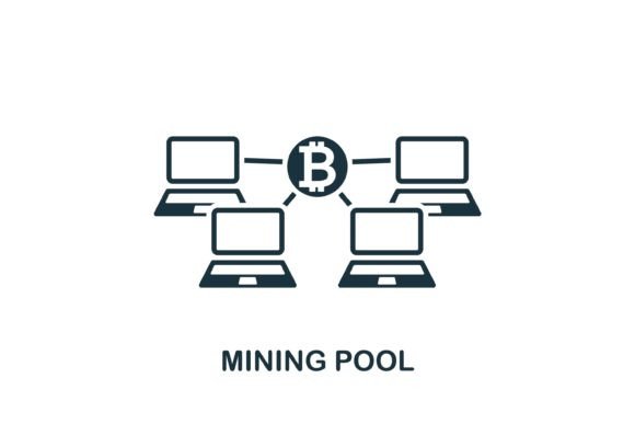 Mining Pool Icon for Graphics and Icons