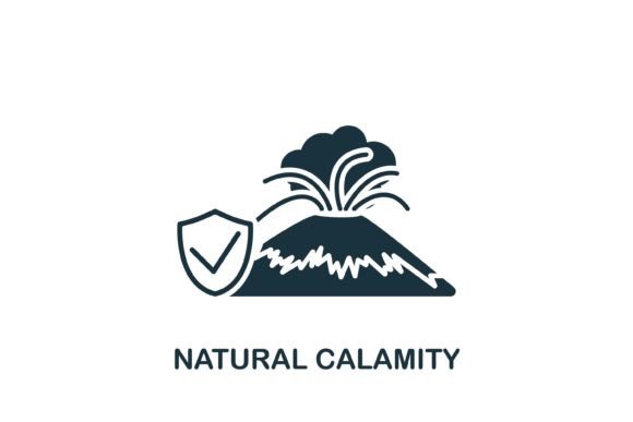 Natural Calamity Icon for Crafting and Graphics