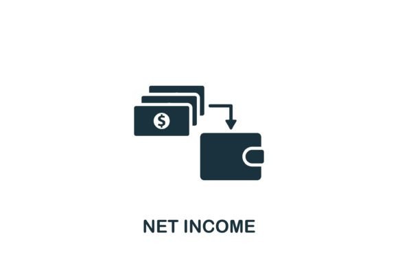 Net Income Icon for Branding and Marketing Graphics