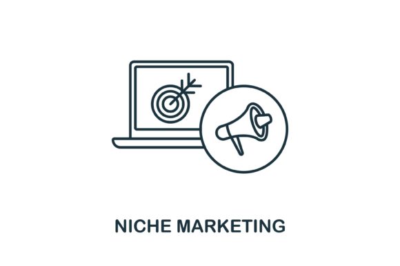 Niche Marketing Icon for Modern Graphics