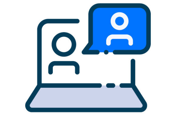 Online Consultation Filled Line Graphics for Branding and Marketing