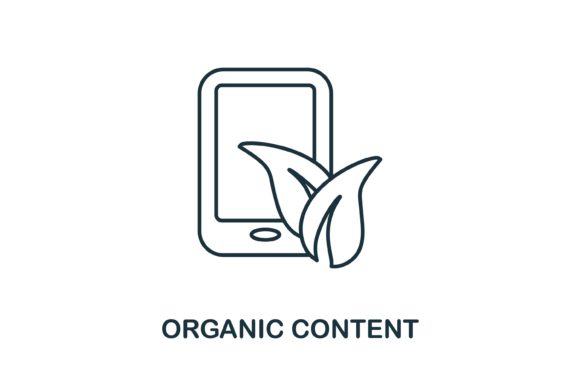 Organic Content Icon for Graphics and Icons