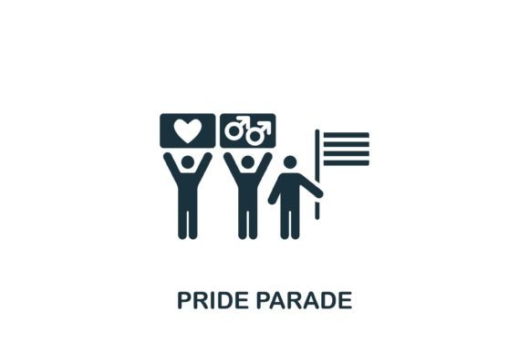 Pride Parade Icon – A Versatile Graphic for Digital Sellers