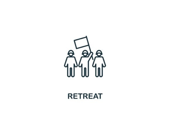 Retreat Icon: A Modern Graphic for Editorial and Web Design