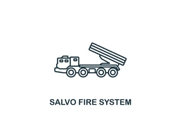 Salvo Fire System Icon for Graphics and Icons