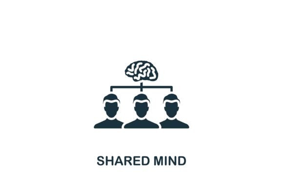 Shared Mind Icon for Graphics and Icons