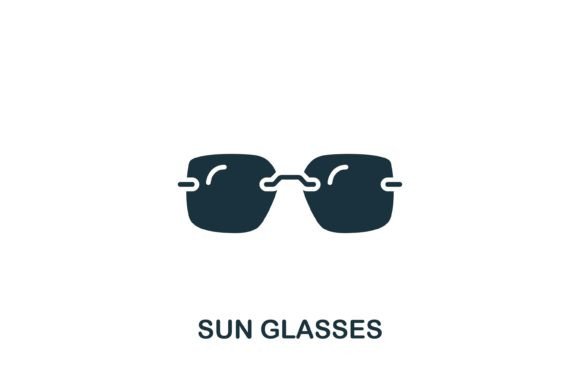 Sun Glasses Icon for Local Business Graphics