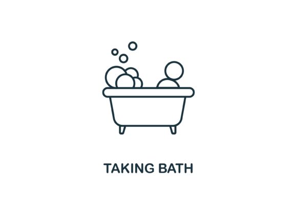 Taking Bath Icon Review for Embroidery Projects