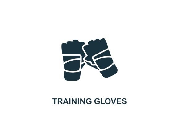 Training Gloves Icon for Digital Products and Print Designs