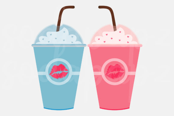 Valentines - Couple Drinks Graphics Review