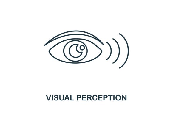Visual Perception Icon for Branding and Marketing Graphics
