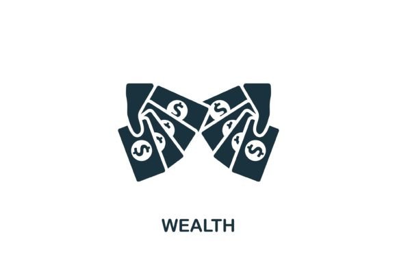 Wealth Icon: A Versatile Graphic for Branding and Marketing