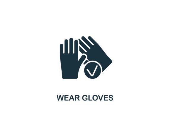 Wear Gloves Icon for Local Business Branding