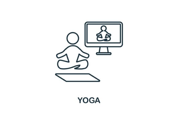 Yoga Icon: A Versatile Graphic Asset for Local Business Branding